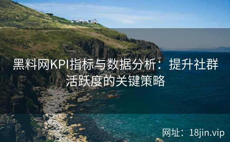 黑料网KPI指标与数据分析：提升社群活跃度的关键策略