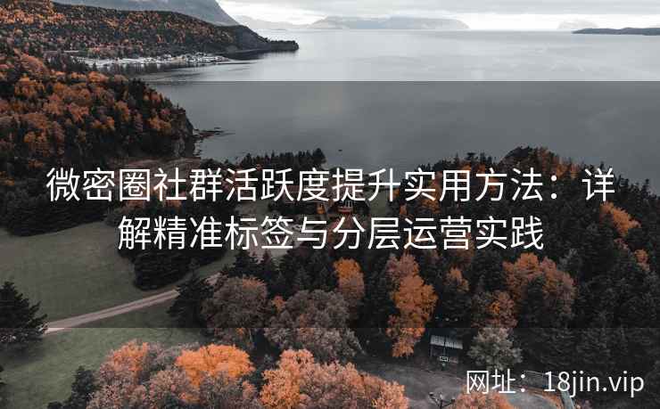 微密圈社群活跃度提升实用方法：详解精准标签与分层运营实践