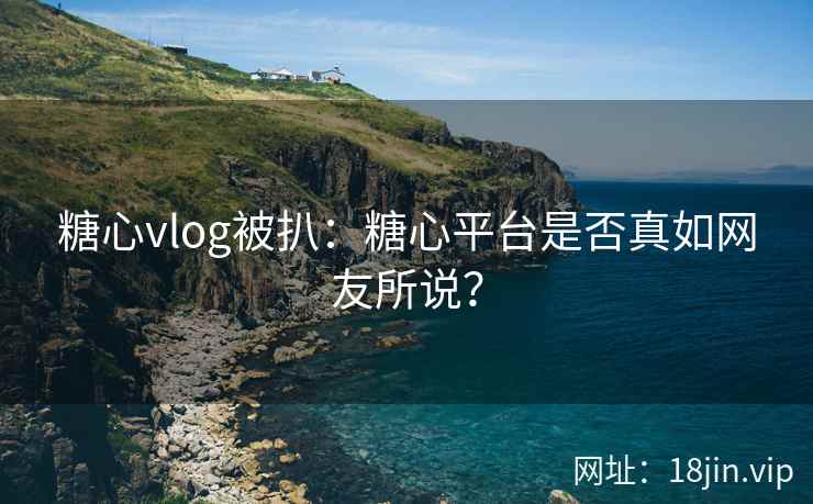 糖心vlog被扒：糖心平台是否真如网友所说？